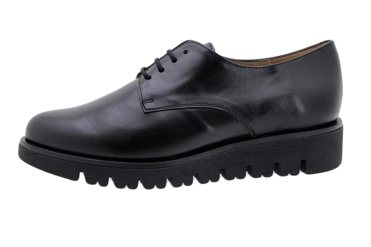 LACEUP SHOE BLACK LEATHER