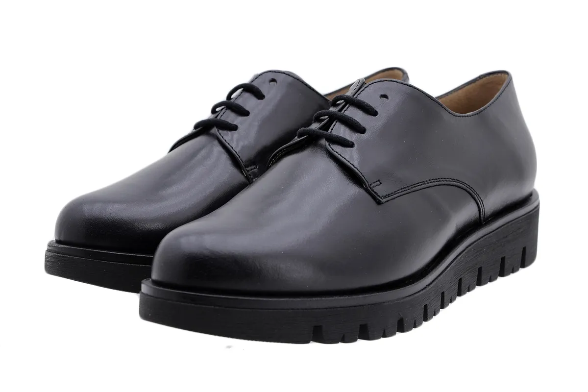 LACEUP SHOE BLACK LEATHER
