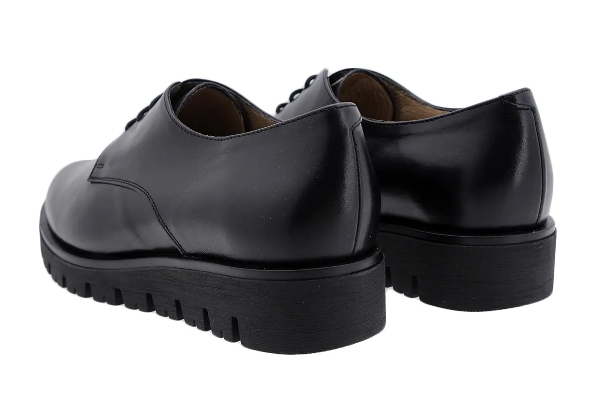 LACEUP SHOE BLACK LEATHER