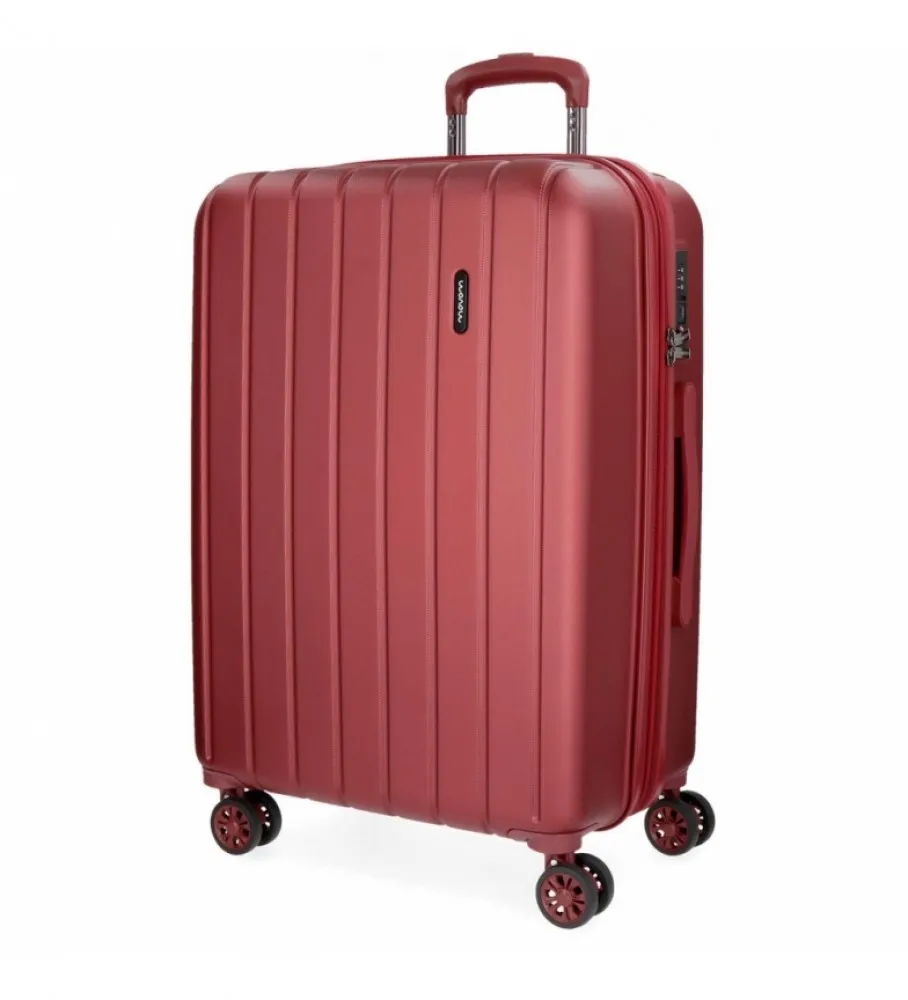 MALETA GRANDE MOVOM WOOD RíGIDA RED 49X70X28CM