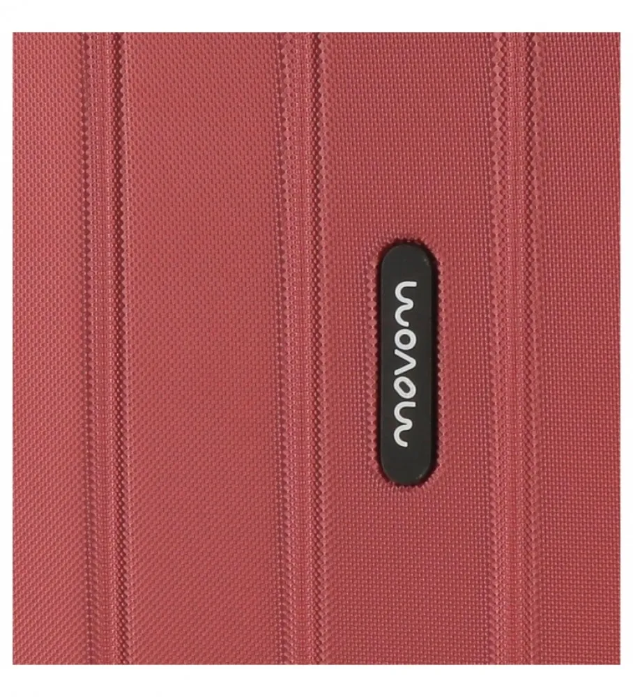 MALETA GRANDE MOVOM WOOD RíGIDA RED 49X70X28CM