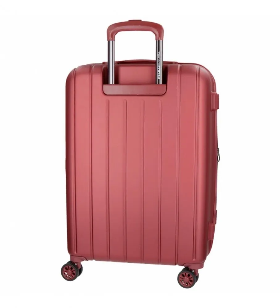 MALETA GRANDE MOVOM WOOD RíGIDA RED 49X70X28CM