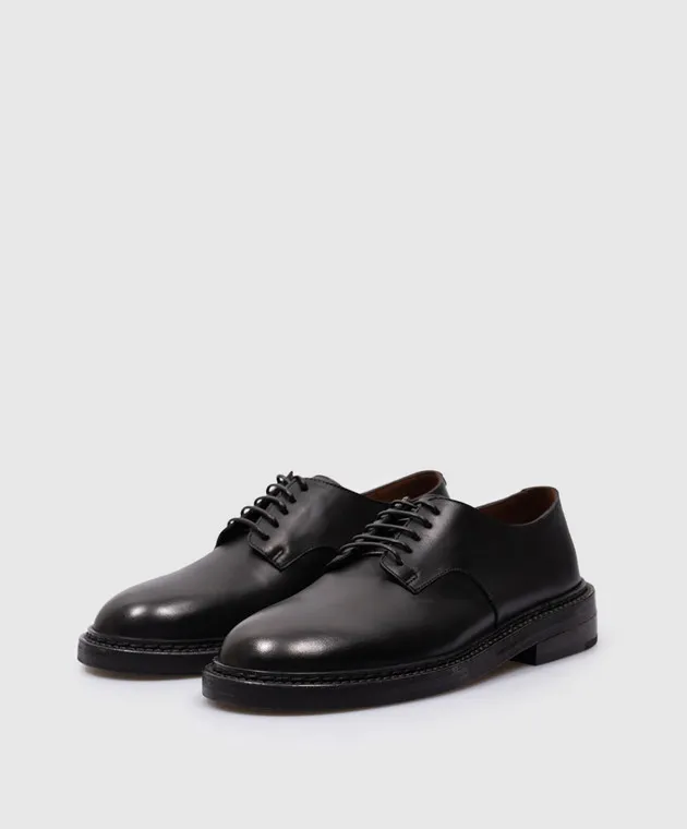 Marsell Nasello black leather derbies