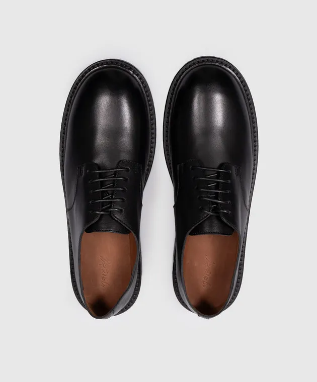 Marsell Nasello black leather derbies