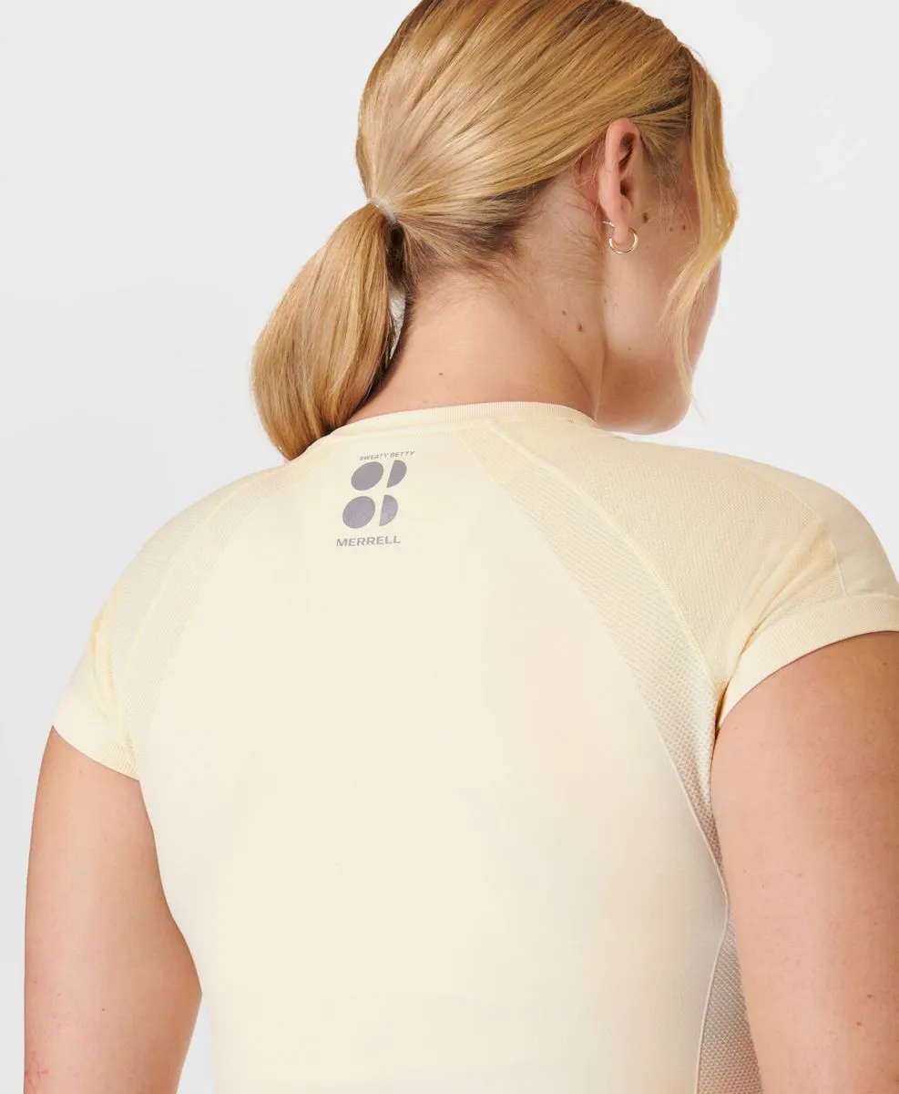 MUJER ASCEND ATHLETE SEAMLESS WORKOUT TSHIRT X SWEATY BETTY