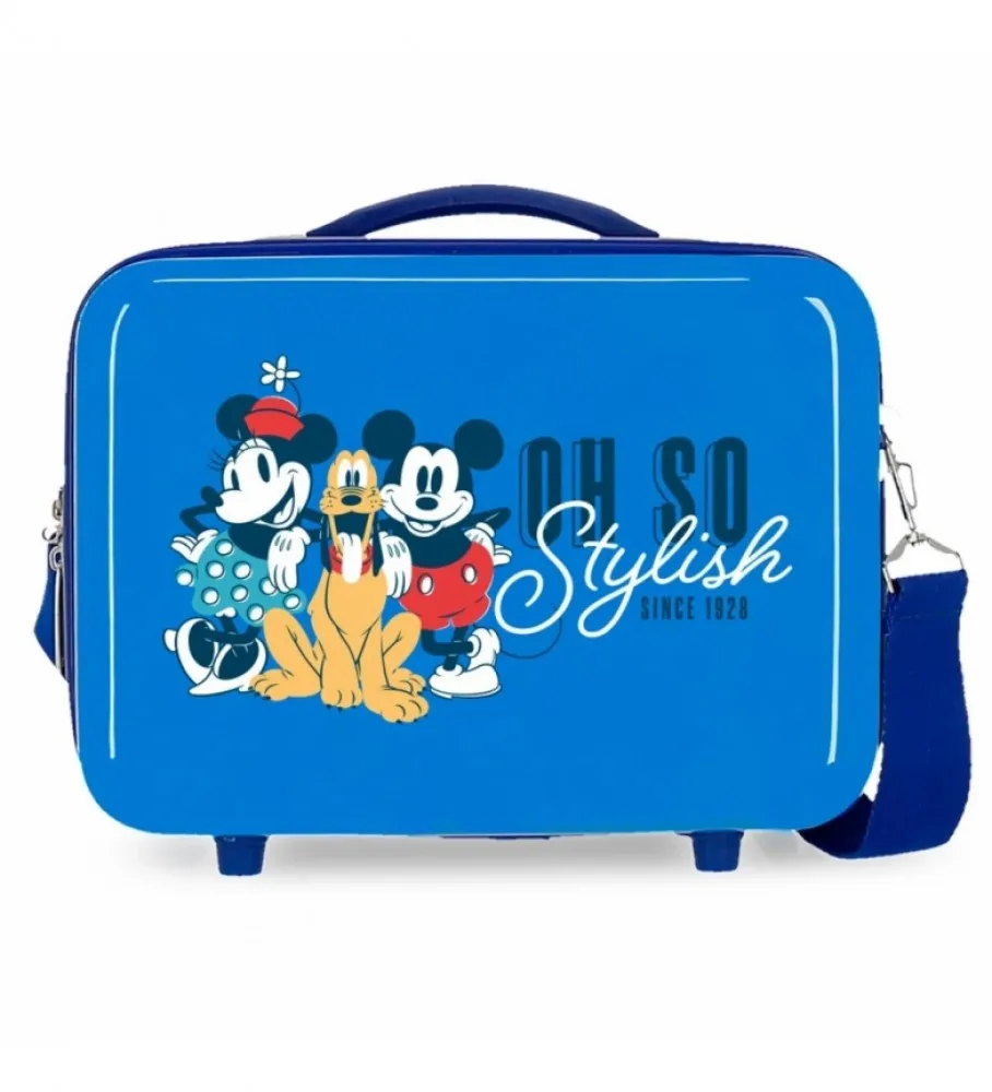 NECESER ABS MICKEY & MINNIE OH SO STYLISH ADAPTABLE AZUL 29X21X15CM