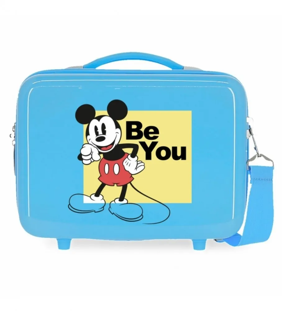 NECESER ABS MICKEY BE YOU ADAPTABLE AZUL CLARO 29X21X15CM