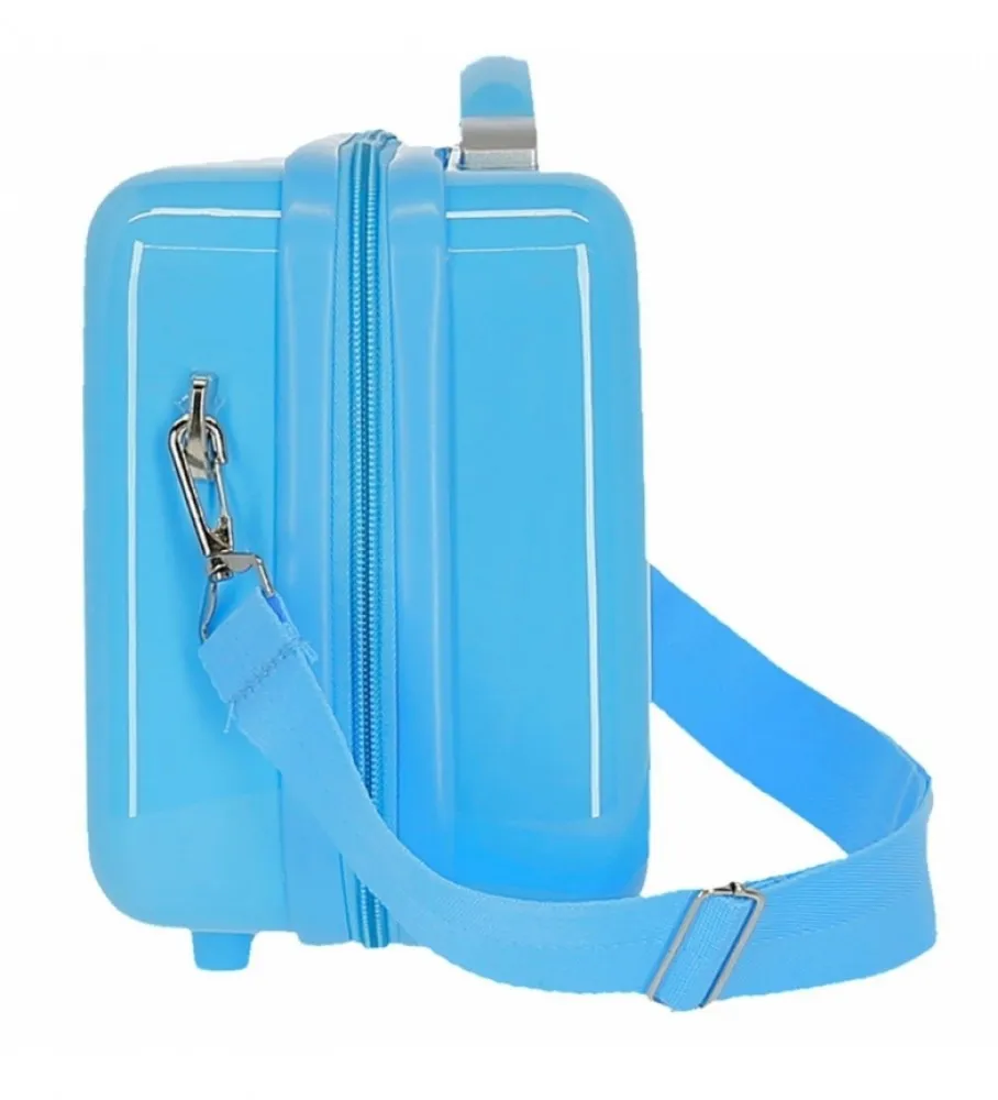 NECESER ABS MINNIE LIVE IT UP ADAPTABLE AZUL CLARO 29X21X15CM