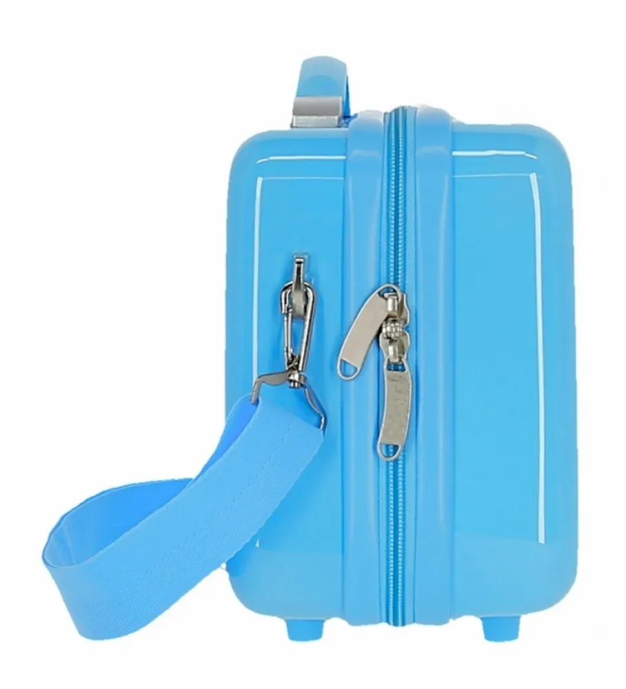 NECESER ABS MINNIE LIVE IT UP ADAPTABLE AZUL CLARO 29X21X15CM