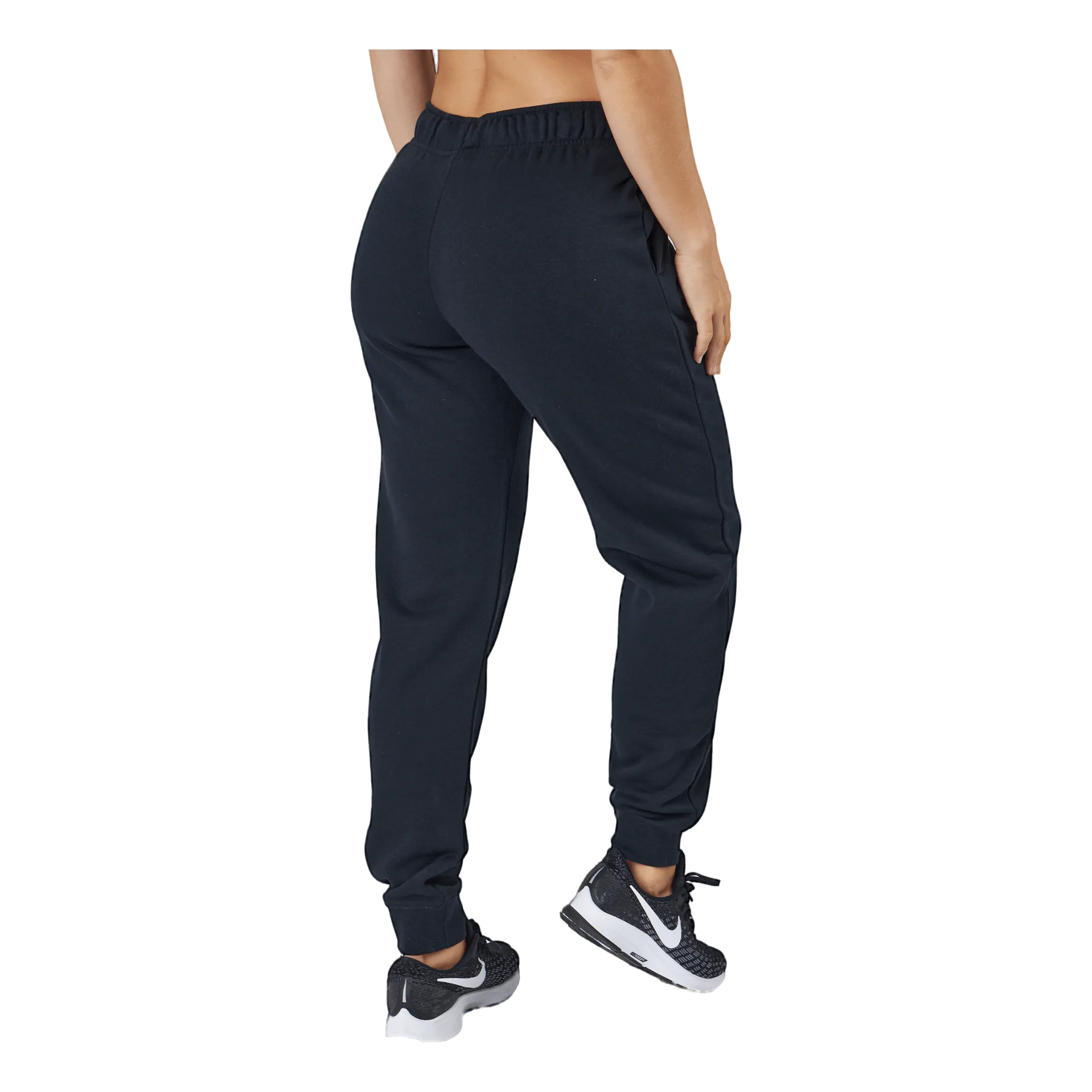 NIKE SPORTSWEAR CLUB FLEECE WOMEN'S MIDRISE JOGGERS BLACK/WHITE