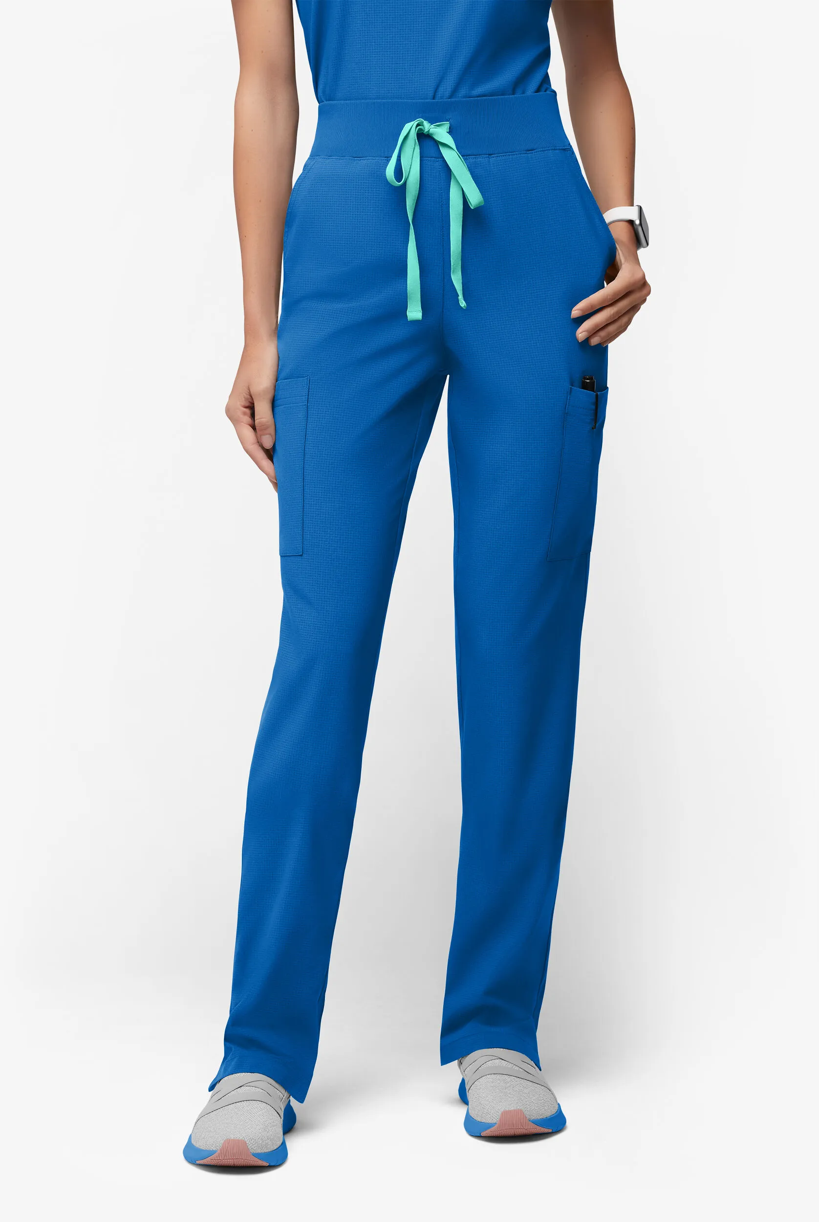 Pantalón médico Easy STRETCH Ecogrid con piernas rectas y 7 bolsillos para mujer