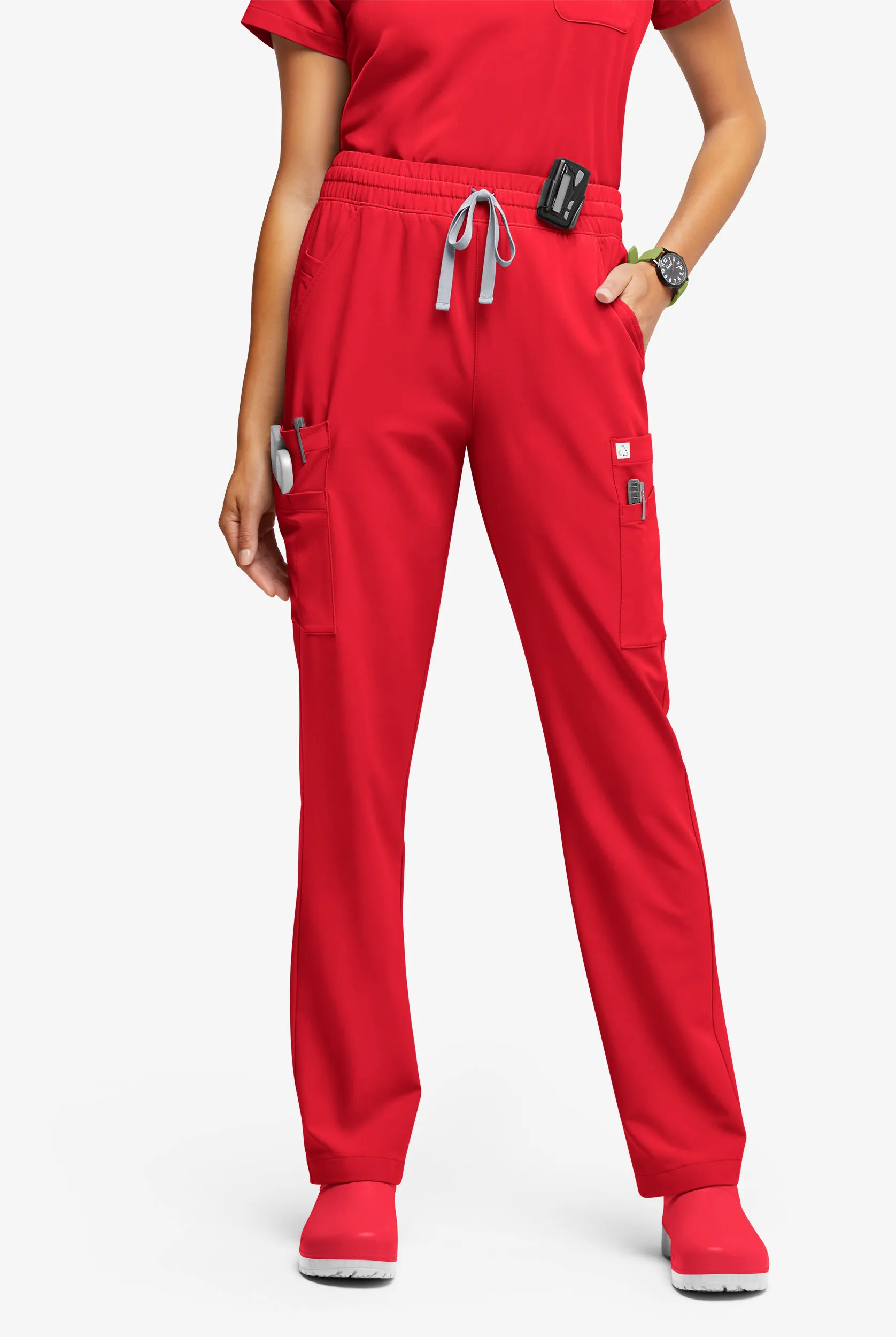 Pantalón médico ReSurge Topaz con cordón ajustable y 11 bolsillos para mujer