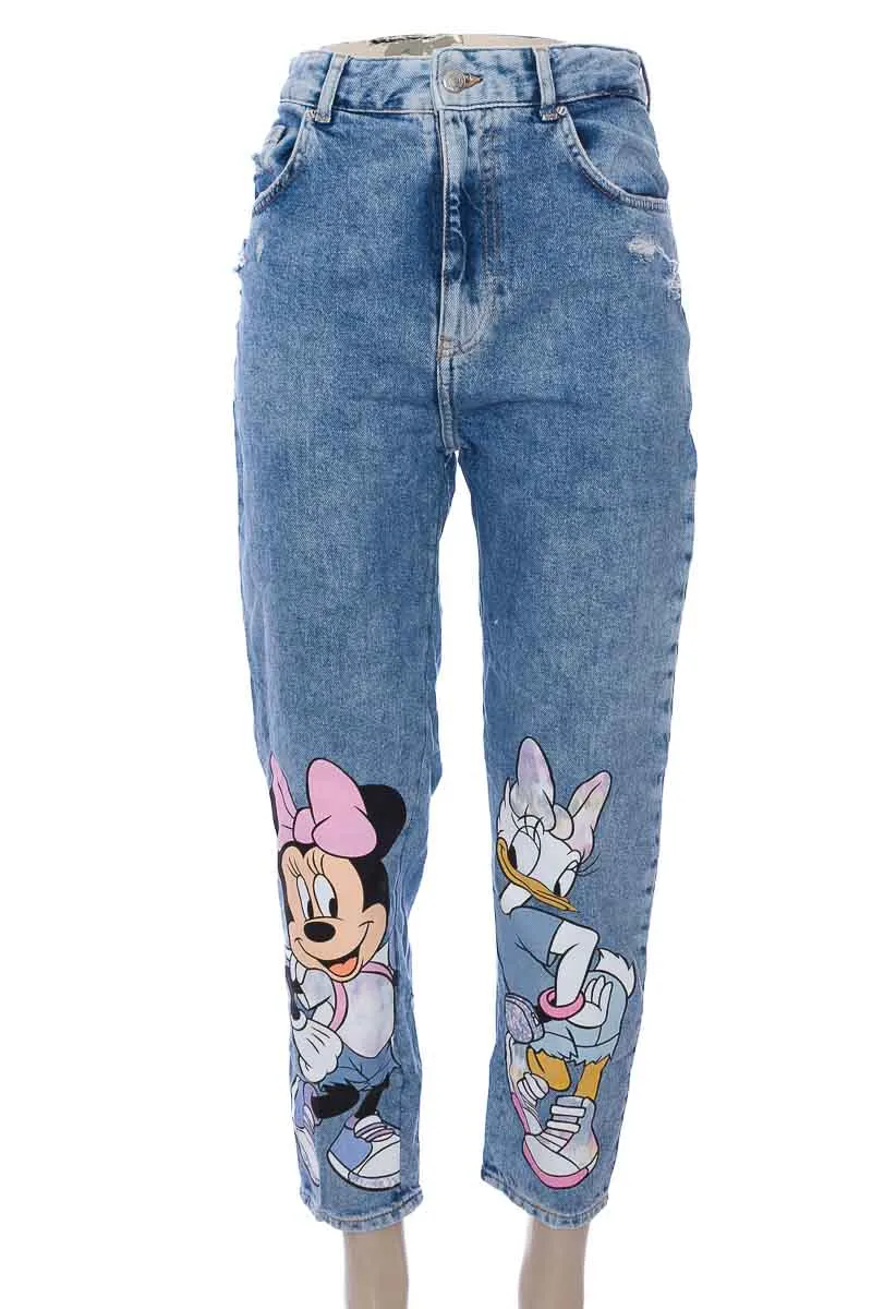 PANTALóN COLOR AZUL  BERSHKA