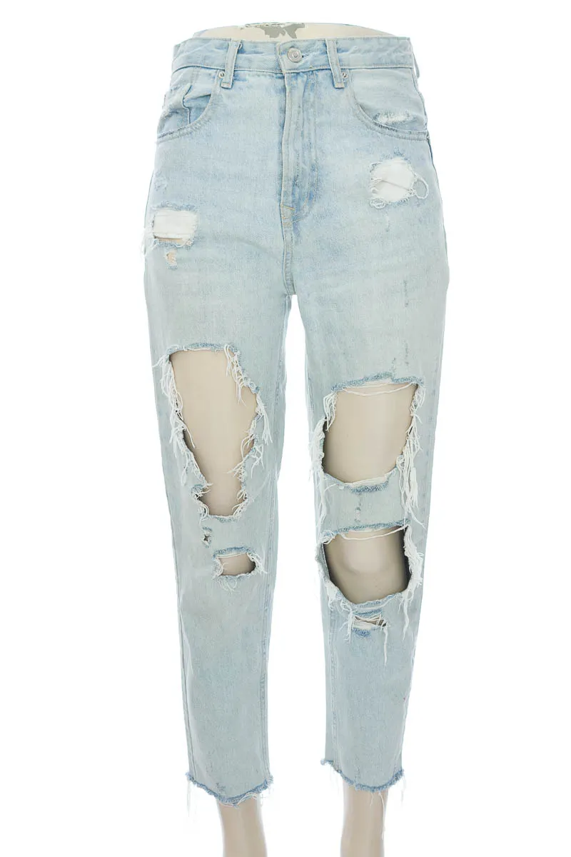 PANTALóN COLOR AZUL  STRADIVARIUS