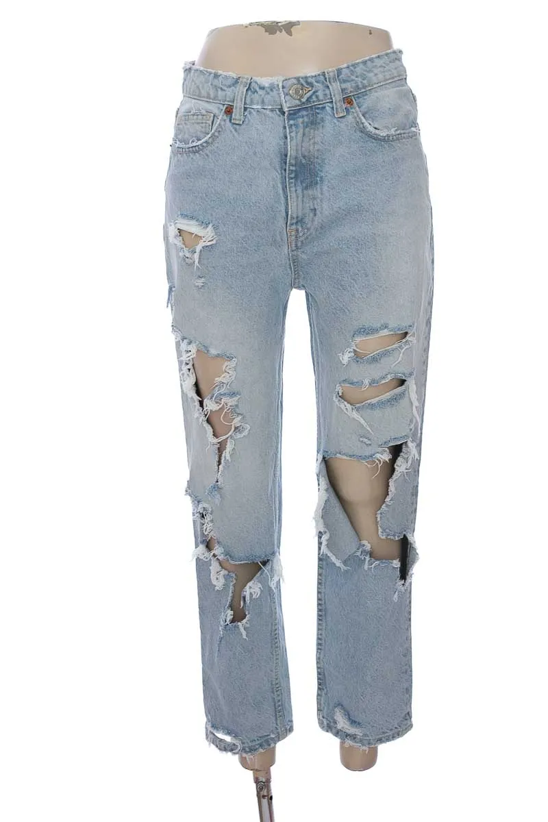 PANTALóN COLOR AZUL  ZARA