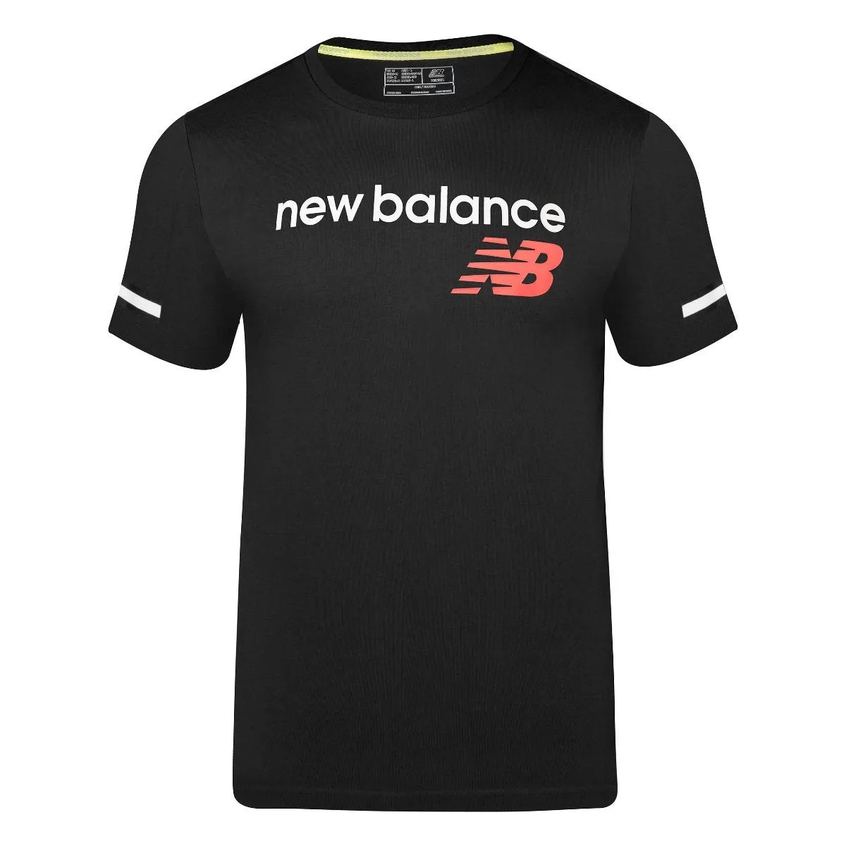 POLERA HOMBRE NEW BALANCE TSHIRT NEGRA