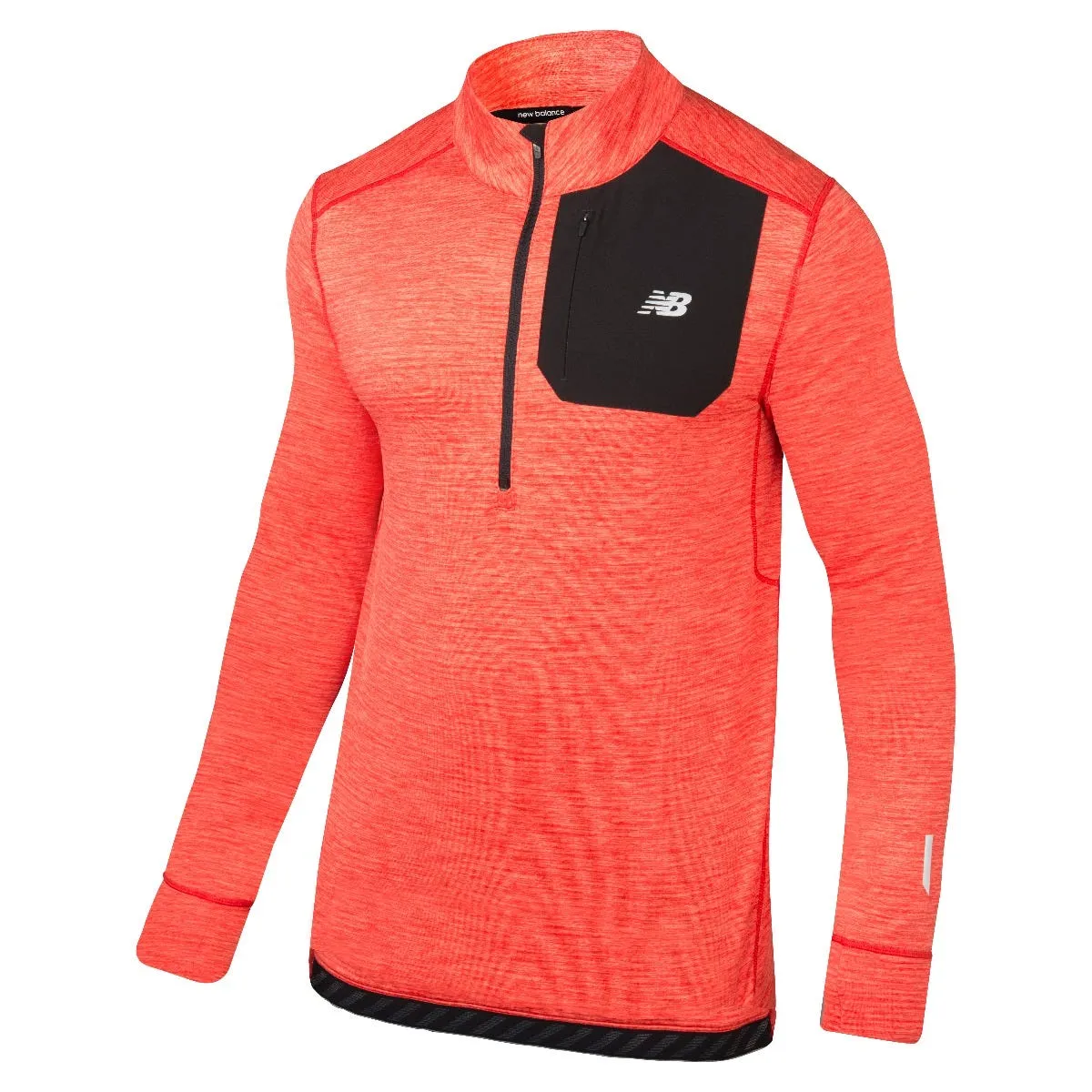 Poleron Running Hombre New Balance Accelerate Naranjo