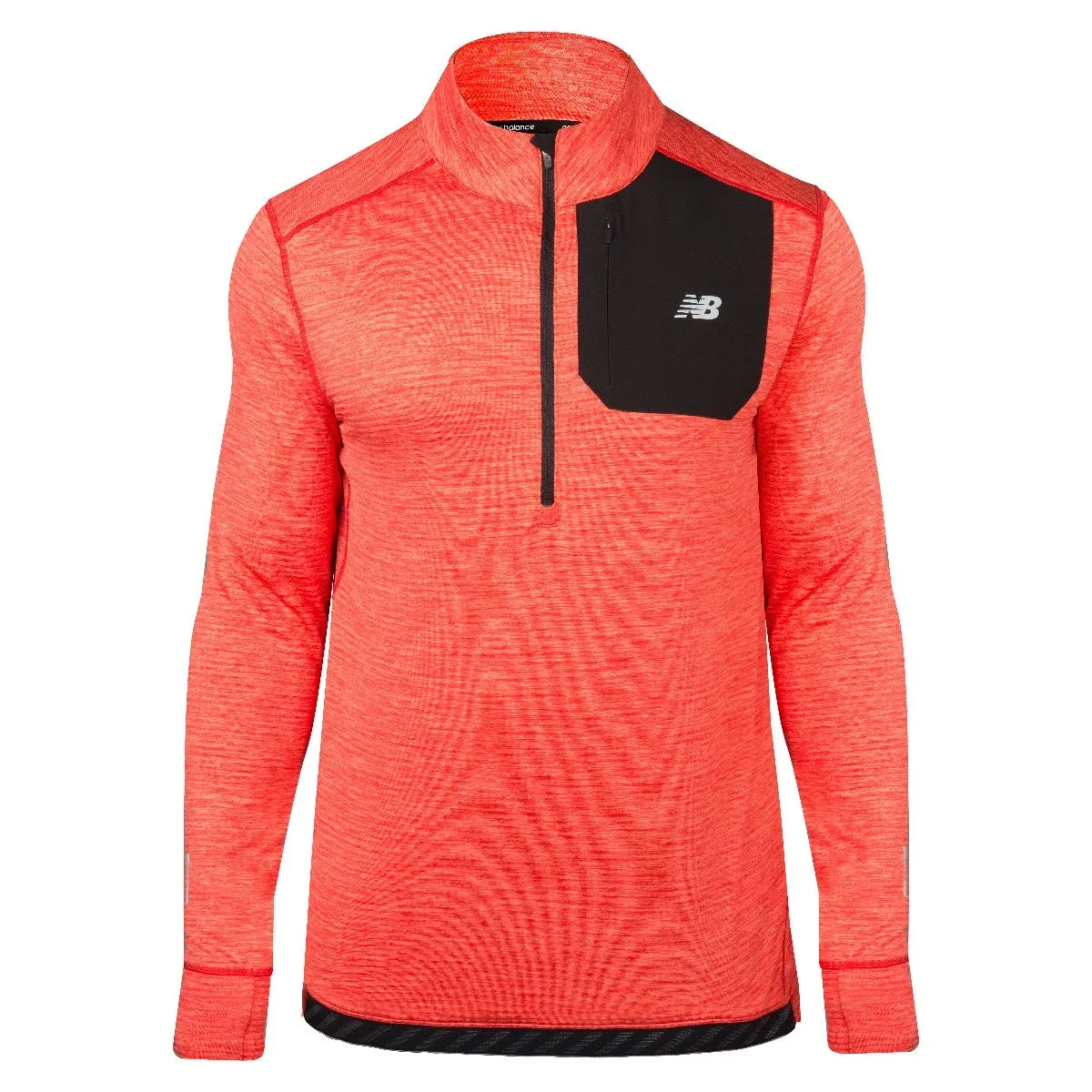 Poleron Running Hombre New Balance Accelerate Naranjo