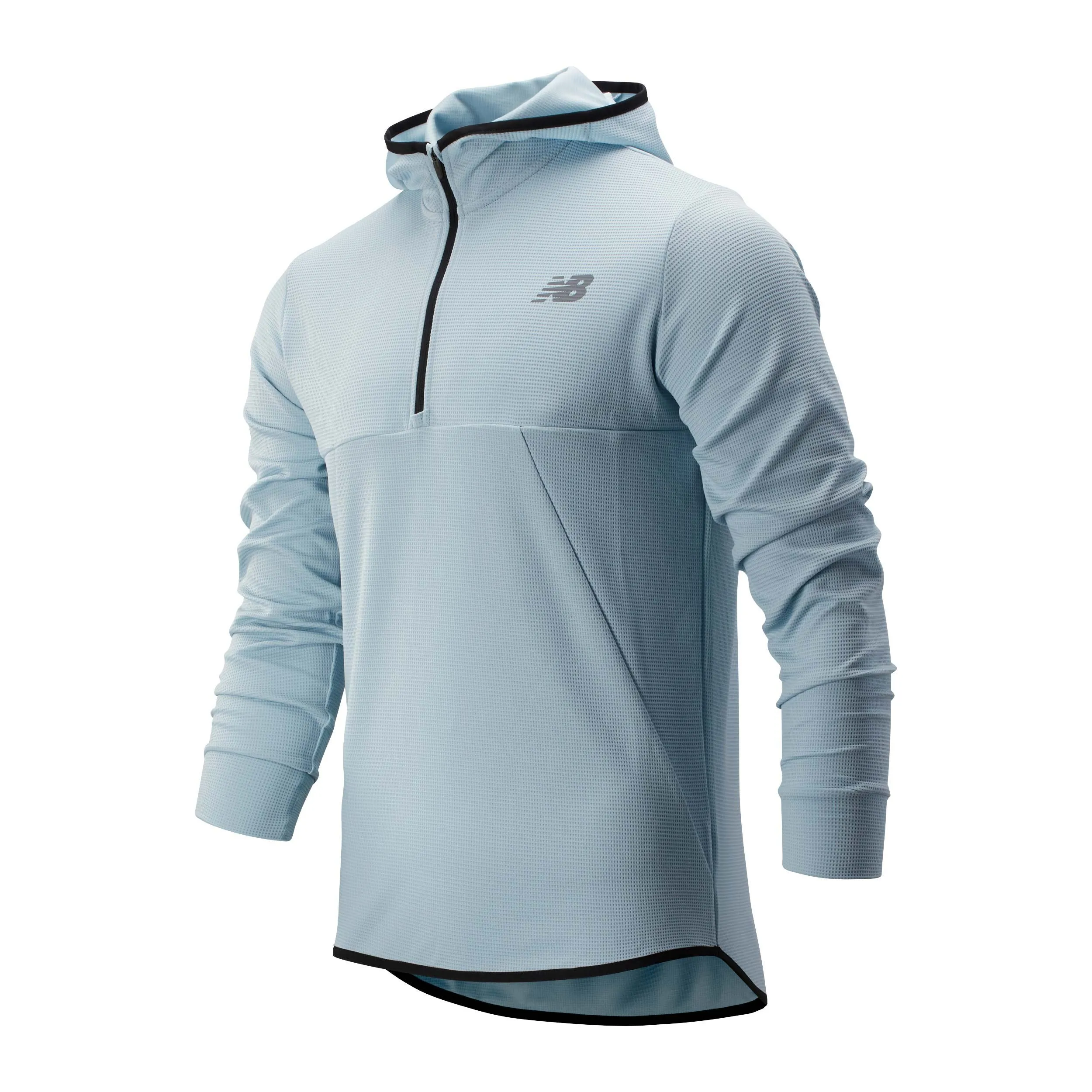 Polerón Running Hombre New Balance Tenacity Hooded Celeste