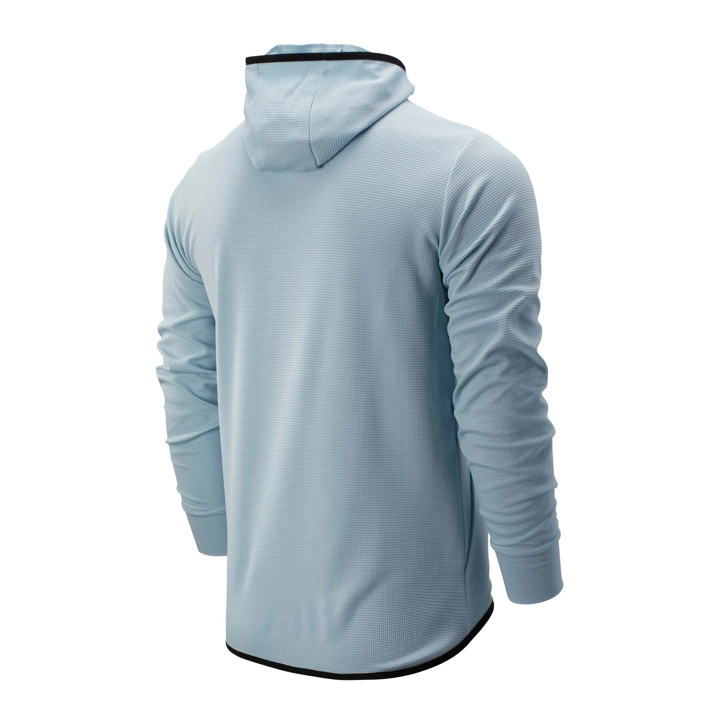 Polerón Running Hombre New Balance Tenacity Hooded Celeste