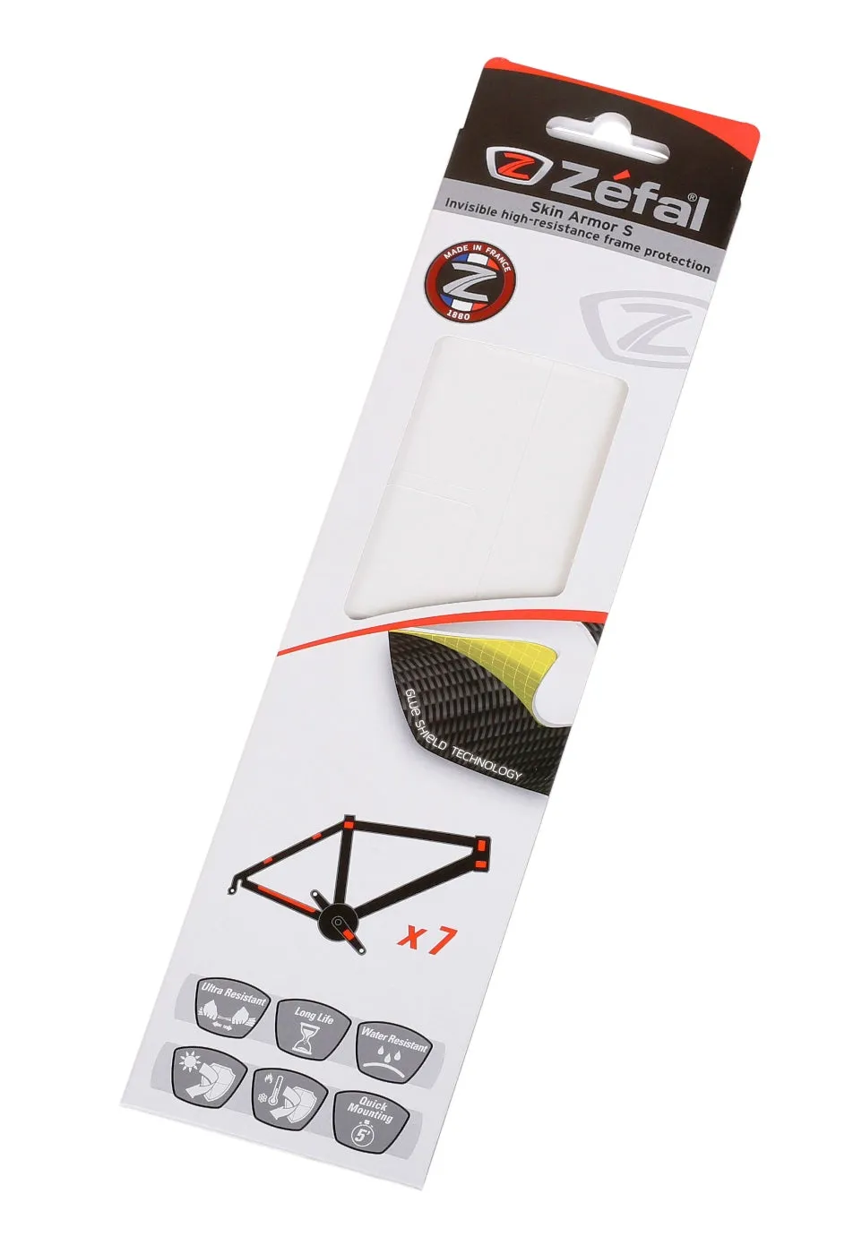 Protector ZEFAL Montaa SKIN ARMOR S para cuadro Calcomanias Kit transparentes Talla:S 2603