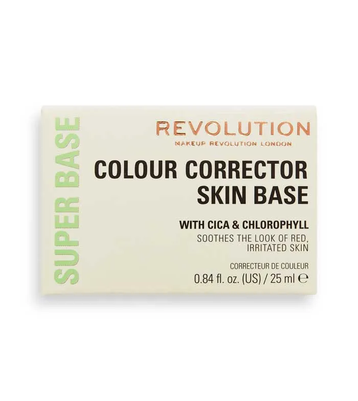 REVOLUTION  PREBASE DE COLOR EN CREMA SUPERBASE COLOUR CORRECTING  GREEN