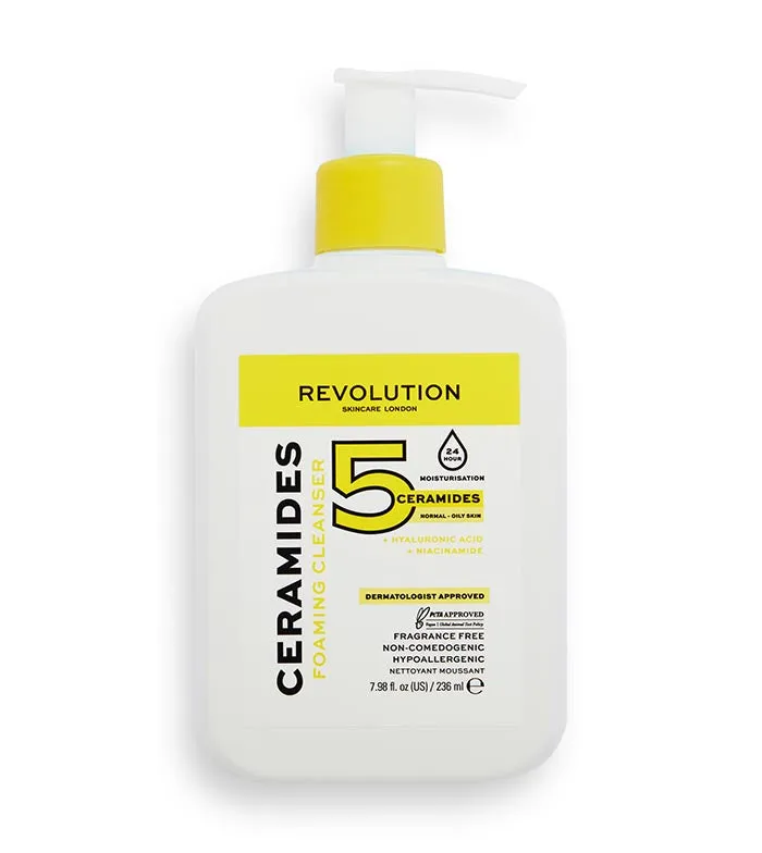 REVOLUTION SKINCARE  ESPUMA LIMPIADORA CERAMIDES  PIELES NORMALESGRASAS