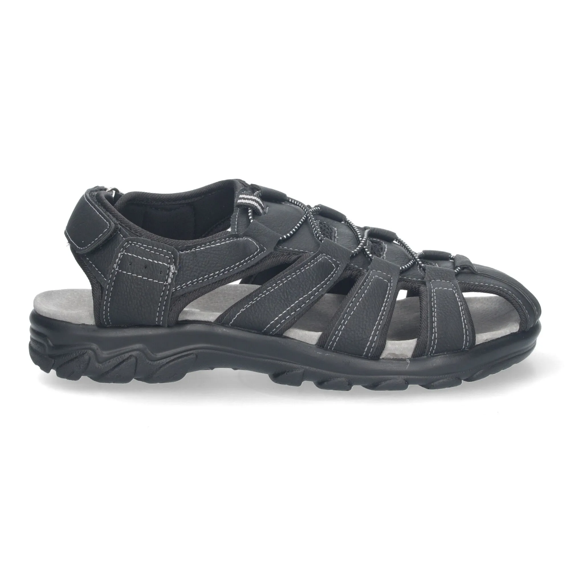 SANDALIAS CANGREJERA PLANAS PARA HOMBRE COLOR NEGRO CB001