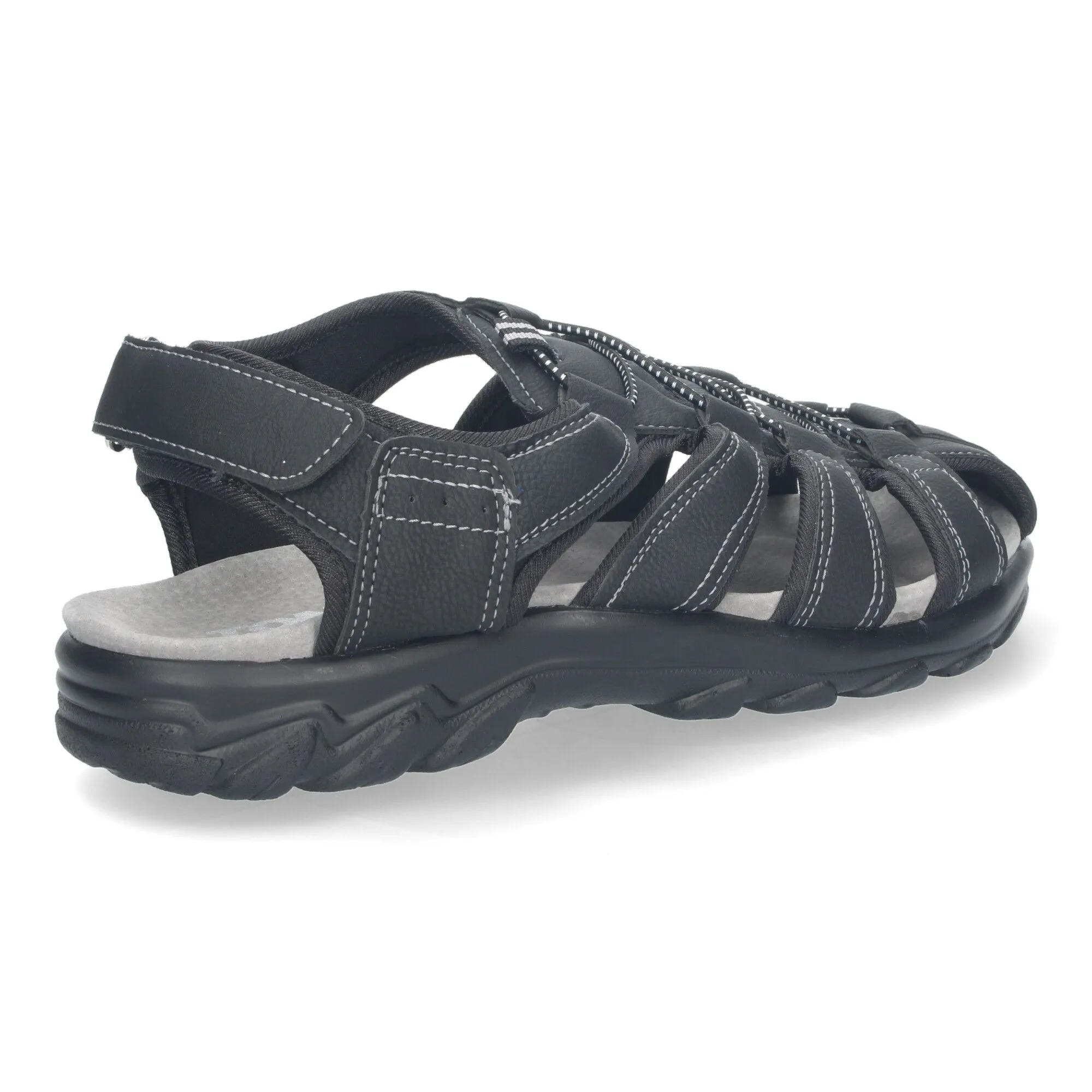SANDALIAS CANGREJERA PLANAS PARA HOMBRE COLOR NEGRO CB001