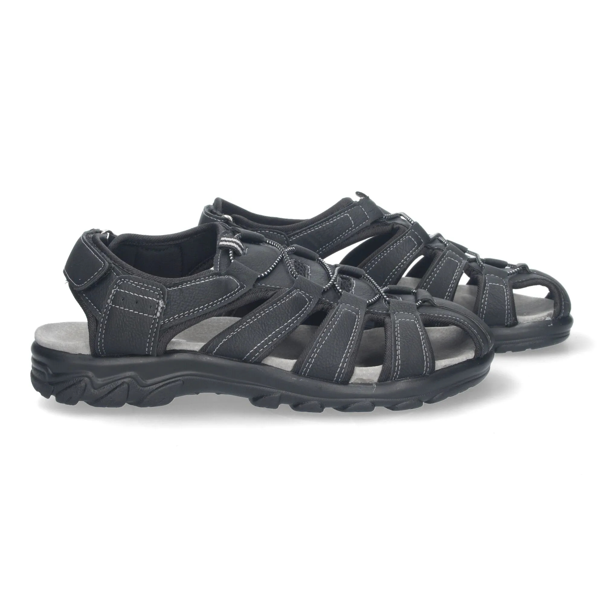 SANDALIAS CANGREJERA PLANAS PARA HOMBRE COLOR NEGRO CB001