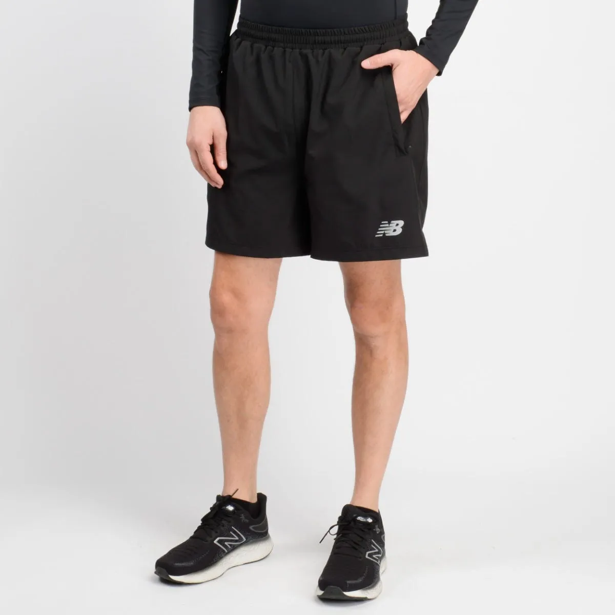 Short Running Hombre New Balance Negro