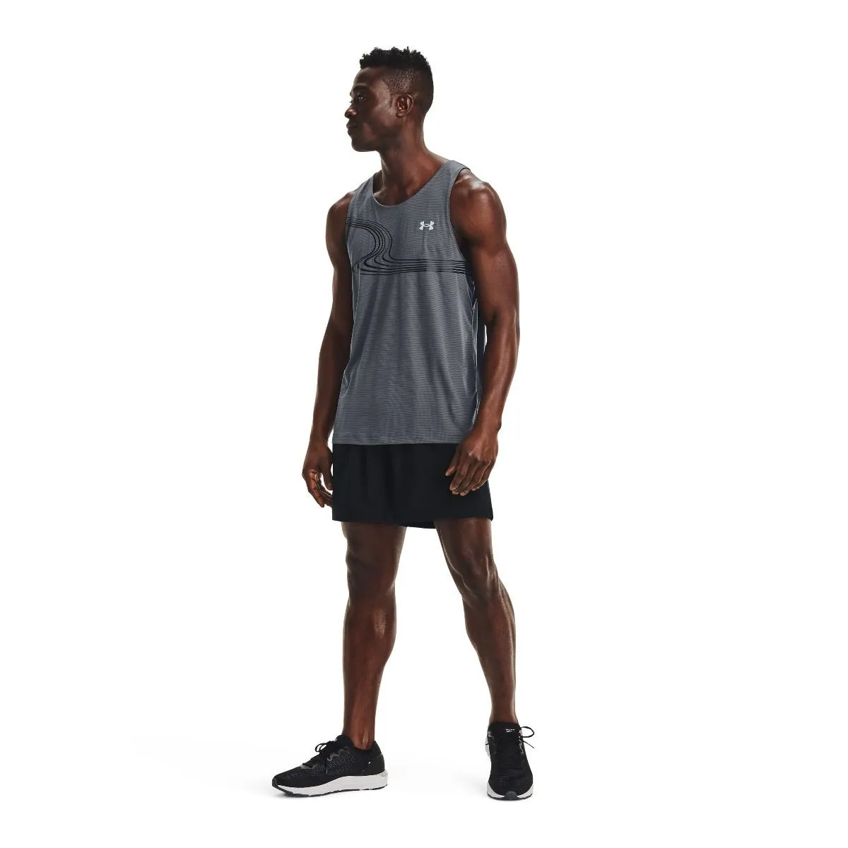 Short Running Hombre Under Armour Negro