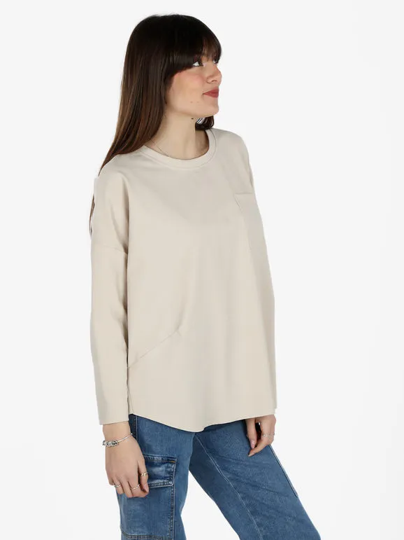 Solada Maxicamiseta oversize de mujer con bolsillo