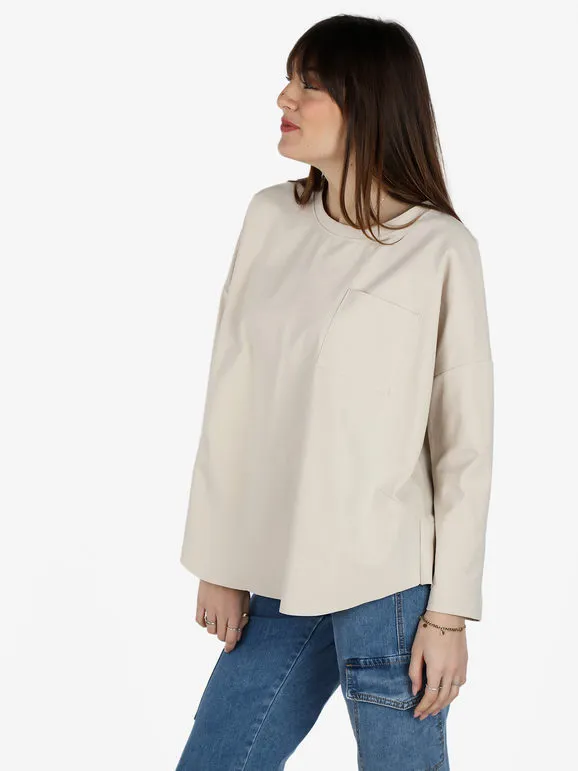 Solada Maxicamiseta oversize de mujer con bolsillo