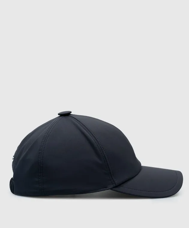 Stefano Ricci Blue cap with metallic brand logo