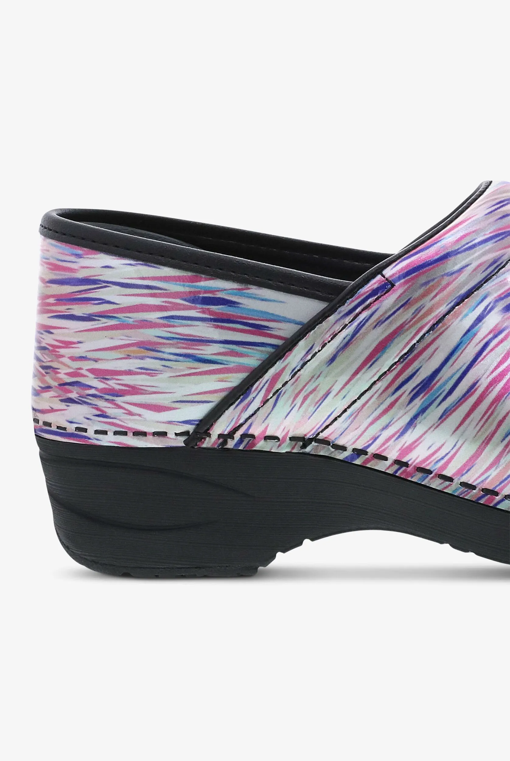Zuecos de enfermería Dansko XP 2.0 Pastel Blur de charol para mujer